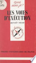 Les voies d'exécution