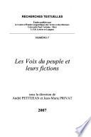 Les voix du peuple et leurs fictions