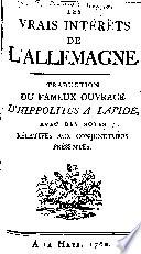 Les vrais intérêts de l'Allemagne