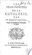 Les vrais principes de la cavalerie