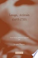 Lesage, écrivain (1695-1735)