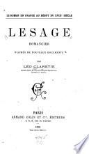 Lesage romancier