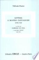 Lettere a Maffeo Pantaleoni (1890-1923)