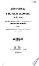Lettre à M. Jules Ollivier (de Valence)... contenant quelques documents sur l'origine de l'imprimerie en Dauphiné