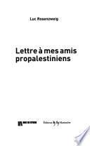 Lettre à mes amis propalestiniens