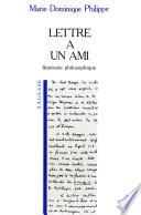 Lettre à un ami