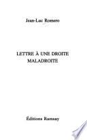 Lettre à une droite maladroite