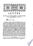 Lettre au sujet de la place destinée à la statue du Roi et des aggrandissemens de Paris