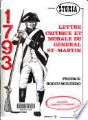 Lettre critique et morale du General St-Martin