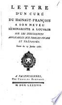 Lettre d'un curé du Hainaut-François, sur les indulgences applicables aux fideles vivans