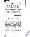 Lettre de M. l'abbé Charrier, évêque de la métropole des Côtes-de-la-Manche, à MM. du Directoire du départ. de la Seine-Inférieure