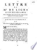 Lettre de M.r de Ligny a un de ses amis ou ce professeur fait le recit de son voiage de Carcassone & de ses autres avantures