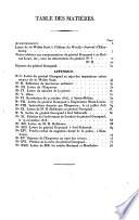 Lettre de Sir Walter Scott et réponse du général Gourgaud
