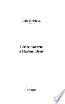 Lettre ouverte à Harlem Désir