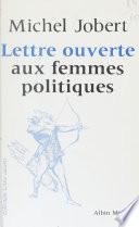 Lettre ouverte aux femmes politiques