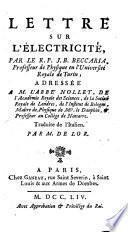 Lettre sur l'électricité