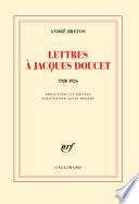 Lettres à Jacques Doucet (1920-1926)