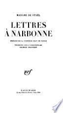 Lettres à Narbonne