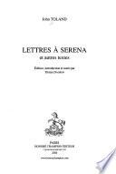 Lettres à Serena et autres textes