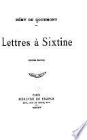 Lettres à Sixtine