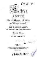 Lettres à Sophie sur la physique, la chimie et l'histoire naturelle