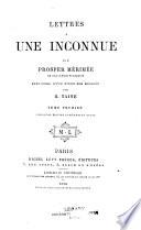 Lettres à une inconnue