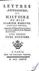 Lettres angloises ou histoire de Miss Clarisse Harlove