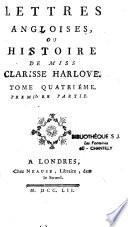 Lettres angloises, ou Histoire de Miss Clarisse Harlove