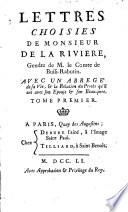 Lettres choisies de La Riviere, gendre de m. le comte de Bussi-Rabutin
