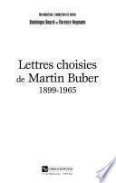 Lettres choisies de Martin Buber
