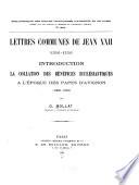 Lettres communes de Jean XXII (1316-1334).