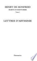 Lettres d'Abyssinie