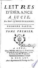 Lettres d'Émérance à Lucie