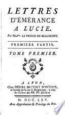 Lettres D'Émérance A Lucie