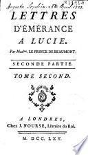 Lettres d'Emerance à Lucie par Mad.me Le Prince de Beaumont...