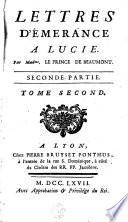 Lettres d'Emerance à Lucie Par Madame Le Prince de Beaumont...