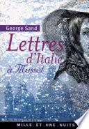 Lettres d'Italie à Musset