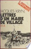 Lettres d'un maire de village