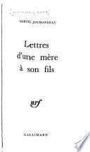 Lettres d'une mère à son fils