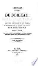 Lettres de Boileau: 1. recueil. Lettres de Boileau à diverses personnes. 2. recueil. Correspondance de Racine et de Boileau. 3. recueil. Lettres de Boileua à Brosette