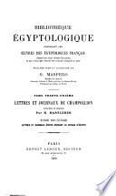 Lettres de Champollion le jeune