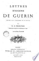 Lettres de (Eugénie de) Guérin