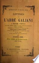 Lettres de l'abbé Galiani a madame d'Épinay
