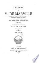 Lettres de M. de Marville