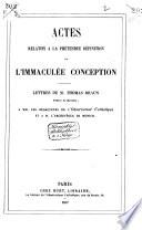 Lettres de M. Thomas Braun a MM. les rédacteurs de l'Observateur Catholique et a M. l'archevêque de Munich