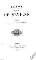 Lettres de Madame de Sévigné