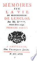 Lettres de Mademoiselle de Ninon de Lenclos, au marquis de Sévigné
