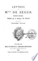 Lettres de Mgr de Ségur