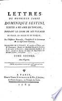 Lettres de Monsieur l'abbé Dominique Sestini