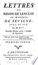 Lettres de Ninon de Lenclos au Marquis de Sévigné